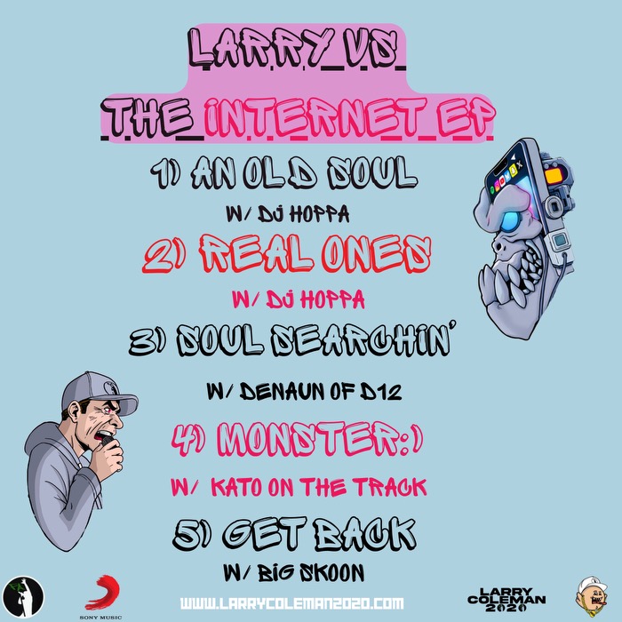 Larry vs The Internet CD back